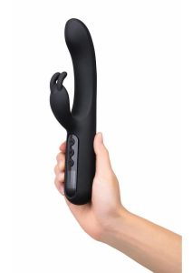 Bodywand Digi Rabbit Silicone Rechargeable Rabbit Vibrator - Black