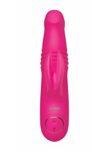 The Rabbit Company The Mini Thrusting Rabbit Rechargeable Silicone Vibrator - Pink