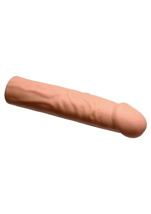 Jock Enhancers Vibrating Penis Extension Sleeve with Remote Control - Caramel