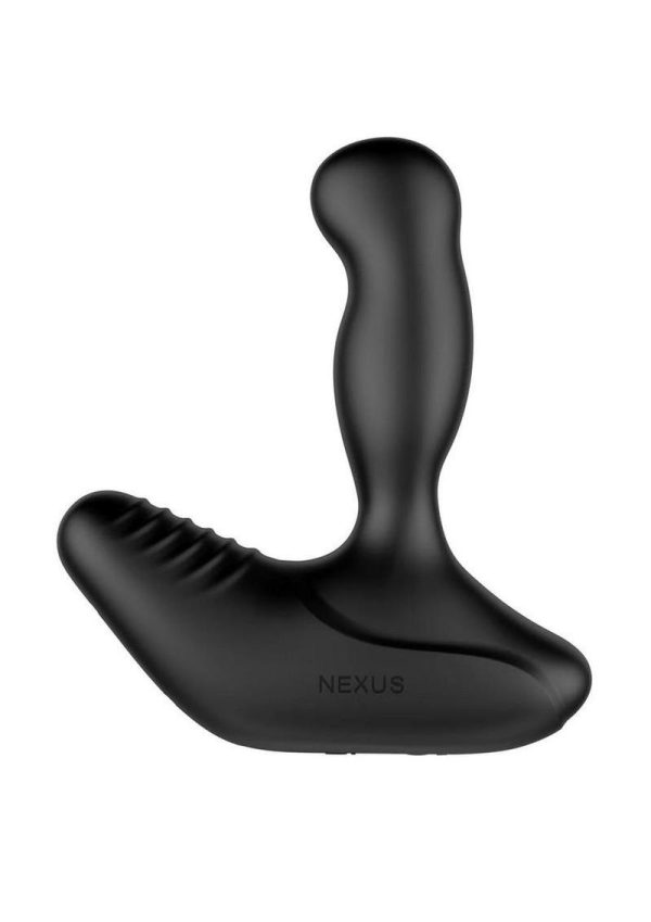 REVO Stealth App Enabled Rechargeable Silicone Rotating Prostate Massager with Remote Control - Black