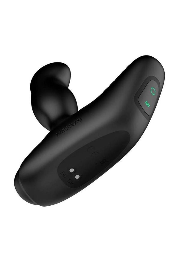 REVO Stealth App Enabled Rechargeable Silicone Rotating Prostate Massager with Remote Control - Black