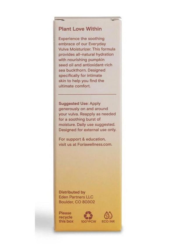 Foria Everyday Hydrating Vulva Moisturizer with Organic Botanicals 1.7oz