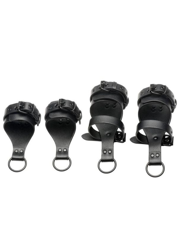 Master Series All Access Bed Restraint Kit - Black