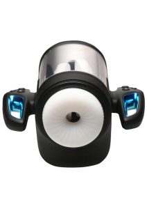 The Milker Cyber Milker Stroking and Vibrating Rechargeable Masturbator - General Orifice - Black