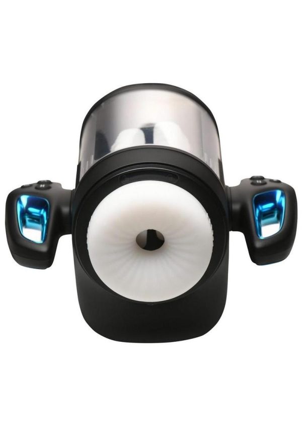 The Milker Cyber Milker Stroking and Vibrating Rechargeable Masturbator - General Orifice - Black